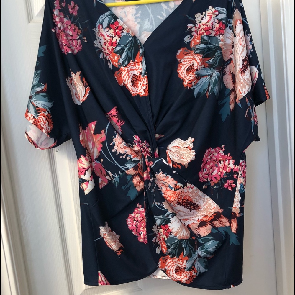 Lightweight floral blouse